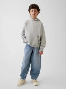 Jeans baggy effilé ultra-doux pour enfants