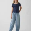 Jeans baggy effilé ultra-doux pour enfants