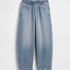 Jeans baggy effilé ultra-doux pour enfants