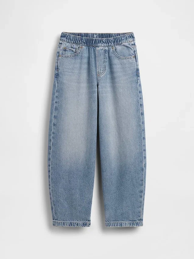 Jeans baggy effilé ultra-doux pour enfants