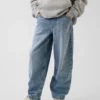 Jeans baggy effilé ultra-doux pour enfants