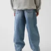 Jeans baggy effilé ultra-doux pour enfants