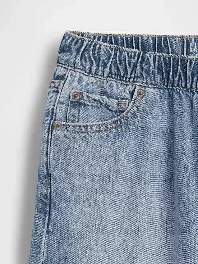 Jeans baggy effilé ultra-doux pour enfants