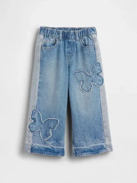 Jeans baggy à enfiler « Butterfly » pour Bébé & Enfant