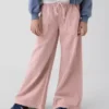 Jeans baggy faciles à enfiler à taille basse pour enfants