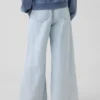 Jeans baggy faciles à enfiler à taille basse pour enfants
