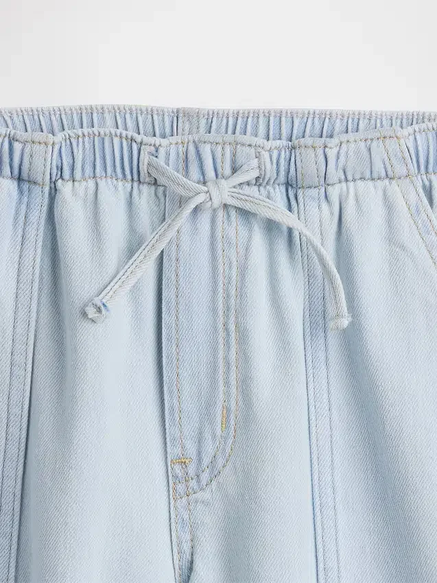 Jeans baggy faciles à enfiler à taille basse pour enfants
