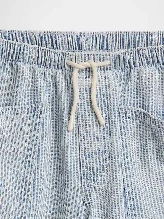 Jeans baggy faciles à enfiler à taille basse pour enfants
