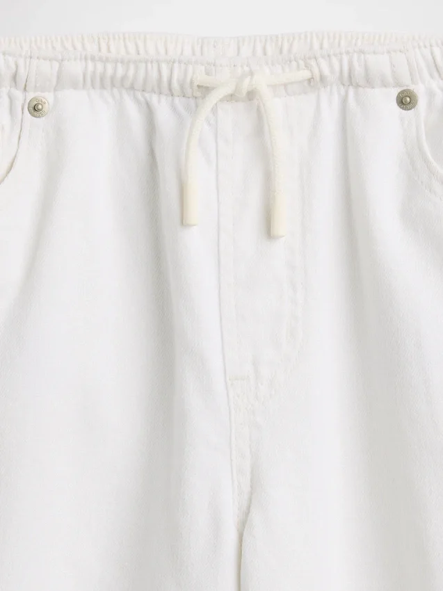 Jeans baggy faciles à enfiler à taille basse pour enfants