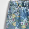 Jeans baggy à fleurs pour enfants