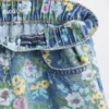 Jeans baggy à fleurs pour enfants