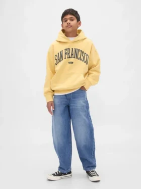 Jeans baggy fuselé pour enfant