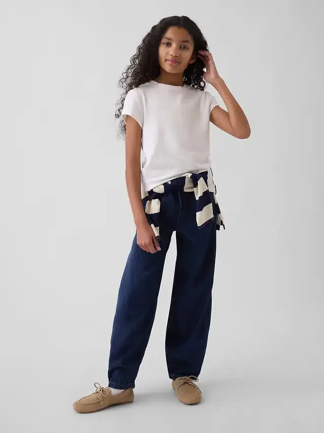 Jeans baggy fuselé pour enfant