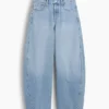 Jeans baggy fuselé à taille moyenne
