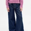 Jeans baggy métallisé taille basse pour enfant