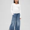 Jeans baggy pour enfant à taille basse et jambes larges