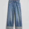 Jeans baggy pour enfant à taille basse et jambes larges