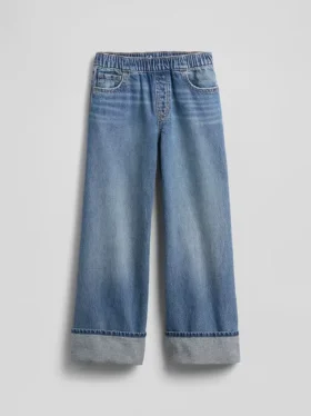 Jeans baggy pour enfant à taille basse et jambes larges