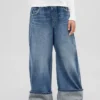 Jeans baggy pour enfant à taille basse et jambes larges