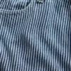 Jeans baggy à rayures en denim ultra-doux, taille mi-haute