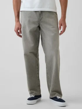 Jeans baggy rigide
