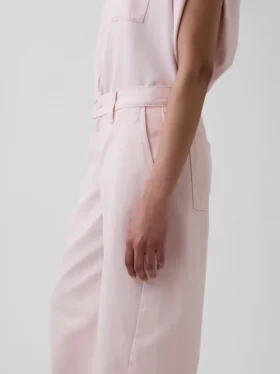 Jeans baggy rose taille basse GAP × Hfr de la collection Nicole Benefield