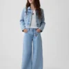 Jeans baggy taille basse brodé « I Heart NY » pour enfants