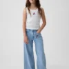 Jeans baggy taille basse brodé « I Heart NY » pour enfants