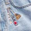 Jeans baggy taille basse brodé « I Heart NY » pour enfants