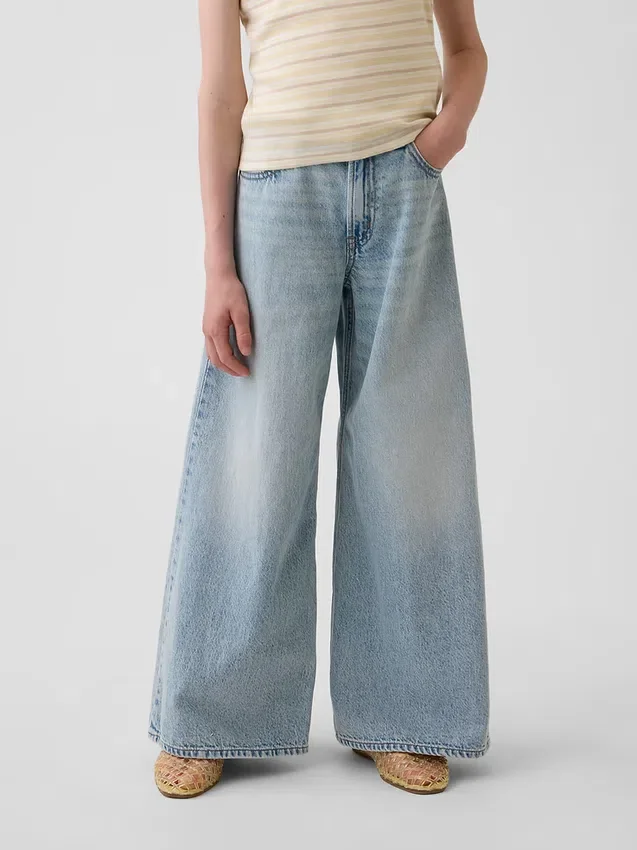 Jeans baggy taille basse pour enfant