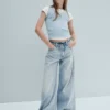 Jeans baggy taille basse pour enfant