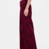 Jeans baggy à taille mi-haute et imprimé floral