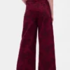 Jeans baggy à taille mi-haute et imprimé floral