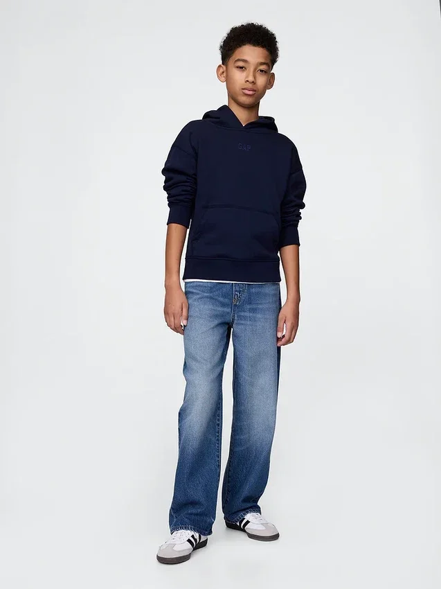 Jeans baggy ultra-doux à enfiler pour enfants