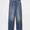 Jeans baggy ultra-doux à enfiler pour enfants