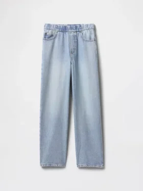 Jeans baggy ultra-doux à enfiler pour enfants