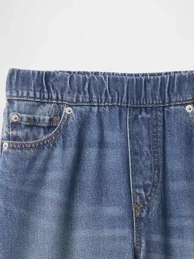 Jeans baggy ultra-doux à enfiler pour enfants