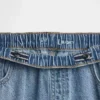 Jeans baggy ultra-doux à taille basse pour enfants
