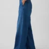 Jeans baggy ultra-doux à taille mi-haute