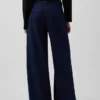 Jeans baggy ultra-doux à taille mi-haute
