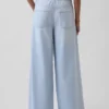 Jeans baggy ultra-doux à taille mi-haute