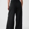 Jeans baggy ultra-doux à taille mi-haute