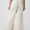 Jeans baggy ultra-doux à taille mi-haute