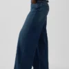 Jeans baggy ultra-doux à taille mi-haute et boucle