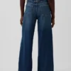 Jeans baggy ultra-doux à taille mi-haute et boucle