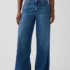 Jeans baggy ultra-doux à taille mi-haute pour les silhouettes rondes