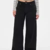 Jeans baggy ultra-doux à taille mi-haute pour les silhouettes rondes