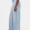 Jeans baggy ultra-doux à taille mi-haute pour les silhouettes rondes