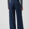 Jeans baggy ultra-doux à taille mi-haute pour les silhouettes rondes