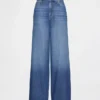 Jeans baggy ultra-doux à taille mi-haute pour les silhouettes rondes